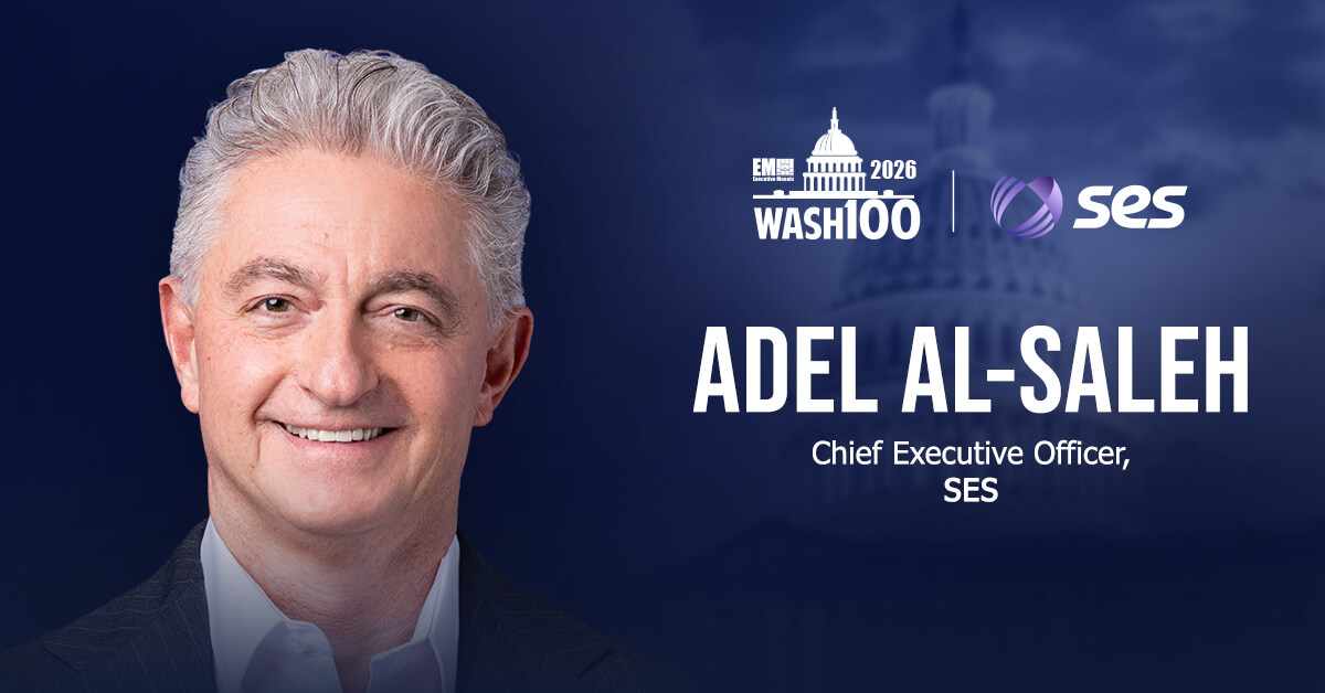 Adel Al-Saleh. The SES CEO won a 2026 Wash100 Award, his first, for his work building SES into a satellite communications colossus.