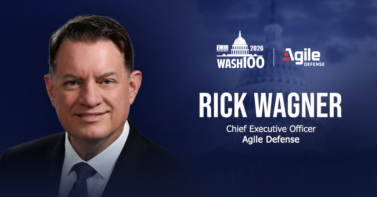 Rick Wagner. The Agile Defense CEO secured the 2026 Wash100 Award.