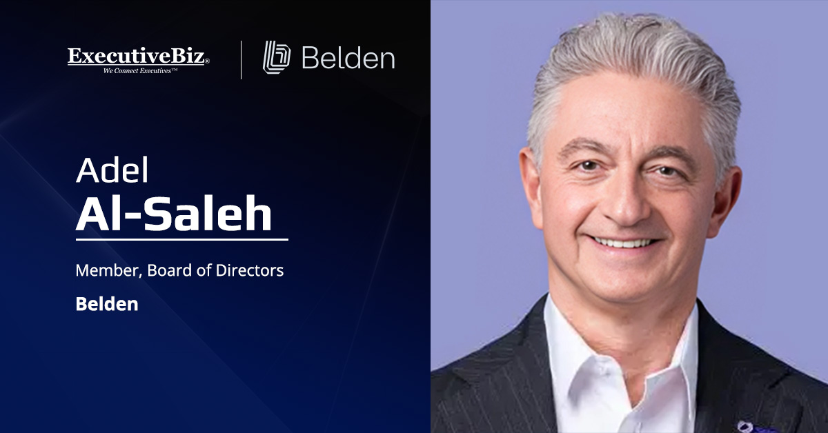 Adel Al-Saleh, board member at Belden. Al-Saleh currently serves as CEO of SES.