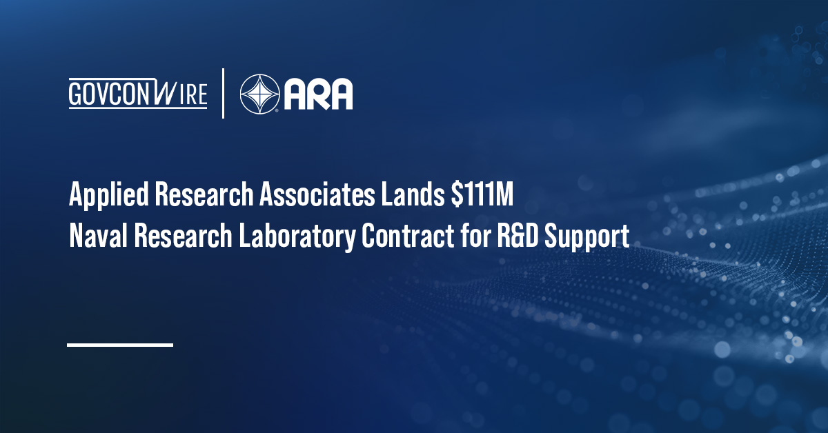 Applied Research Associates logo. ARA secured a Navy contract for R&D support for the Center for High Performance Computing.