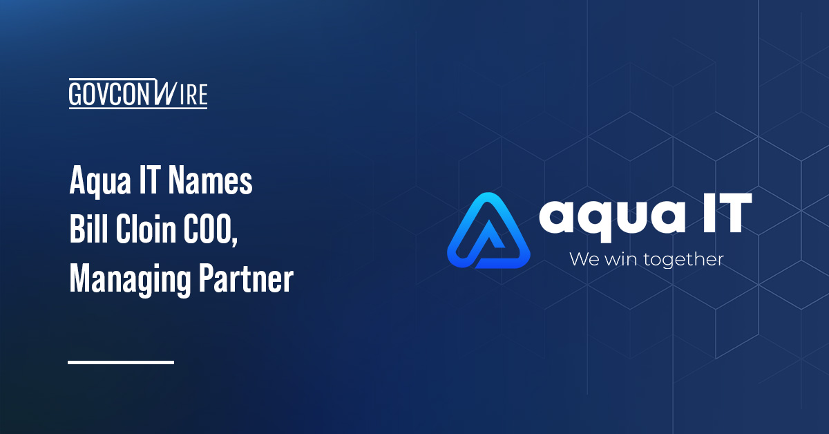 Aqua IT Names Bill Cloin COO, Managing Partner Aqua IT logo. Aqua IT tapped Bill Cloin as COO and managing partner.