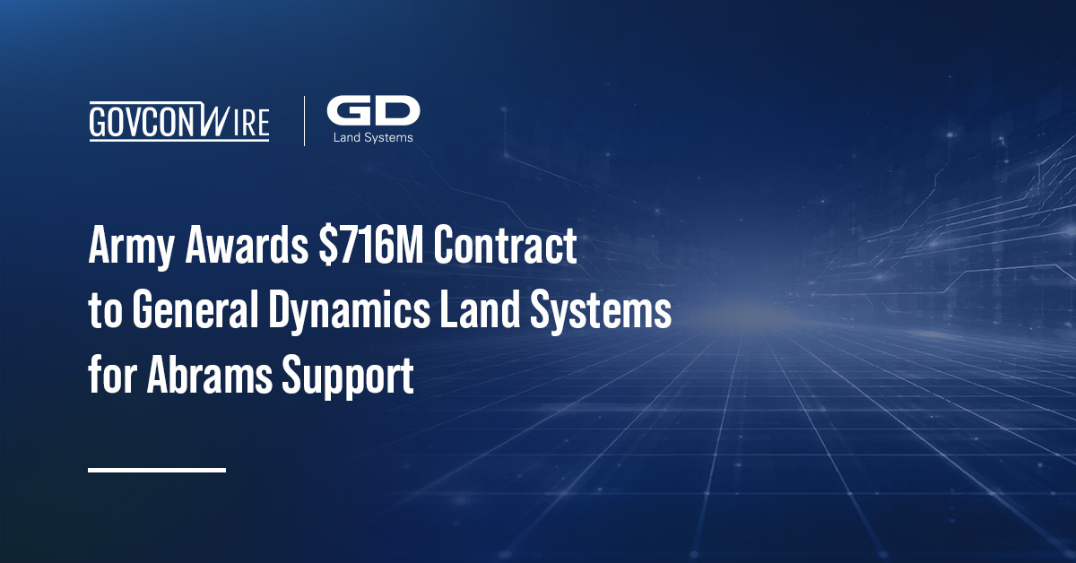 General Dynamics Land Systems logo. GDLS secured a contract from the Army to support Abrams battle tanks and other vehicles