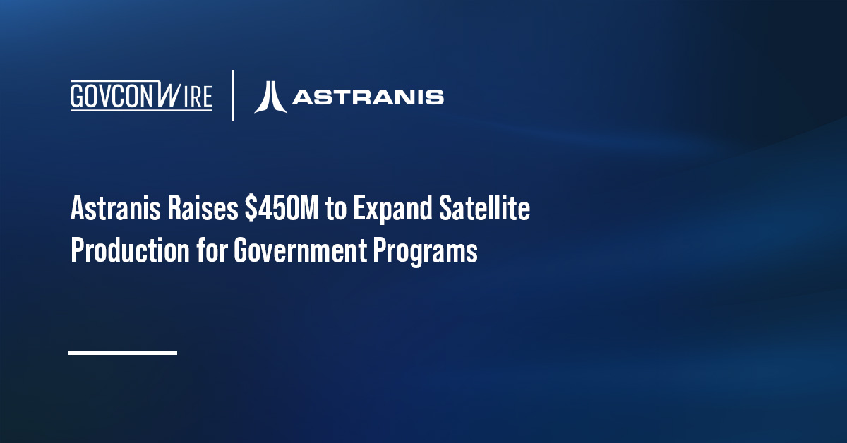 Astranis logo. Astranis has raised $450 million in new capital to boost satellite production to support government programs.