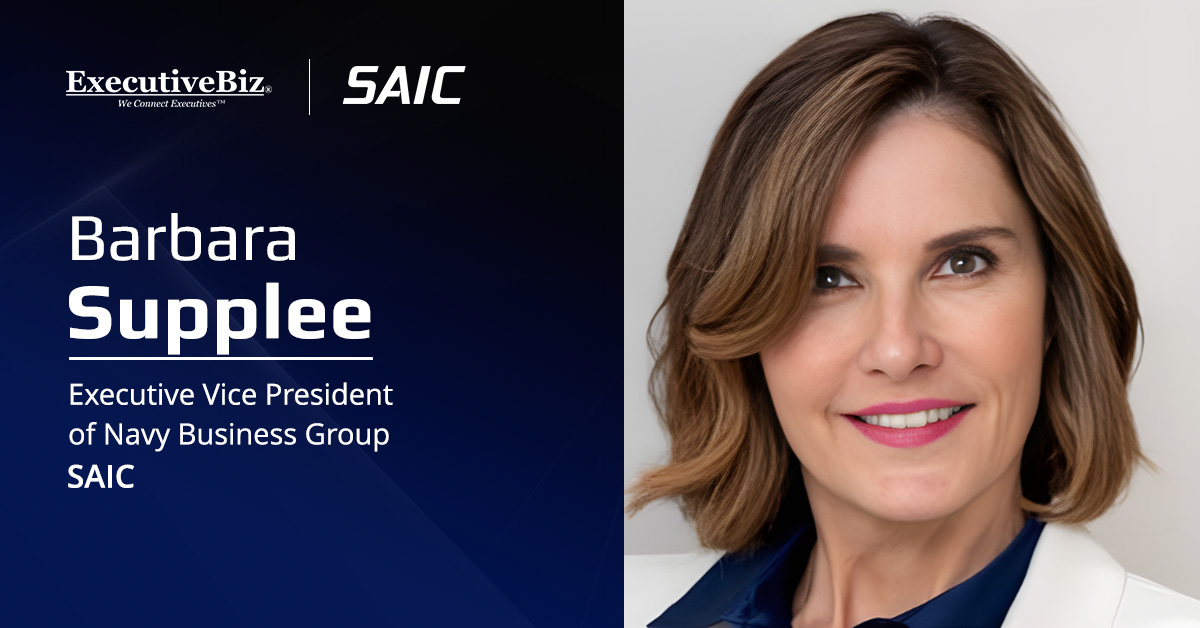 Barbara Supplee. The SAIC executive said the effort will provide warfighters with maritime domain awareness.