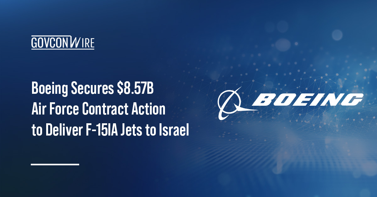 Boeing Secures $8.57B Air Force Contract Action to Deliver F-15IA Jets to Israel Boeing's logo. Boeing secured a contract action from the U.S. Air Force