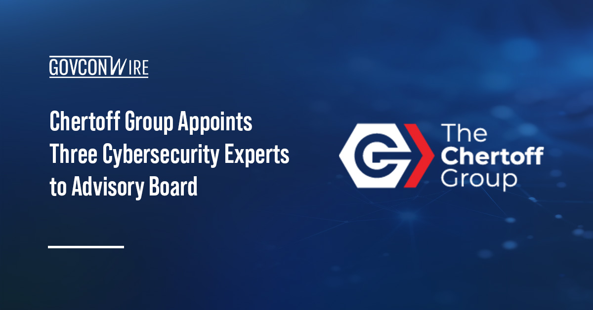 Chertoff Group logo. The Chertoff group has added three cybersecurity professionals to its board of advisors.