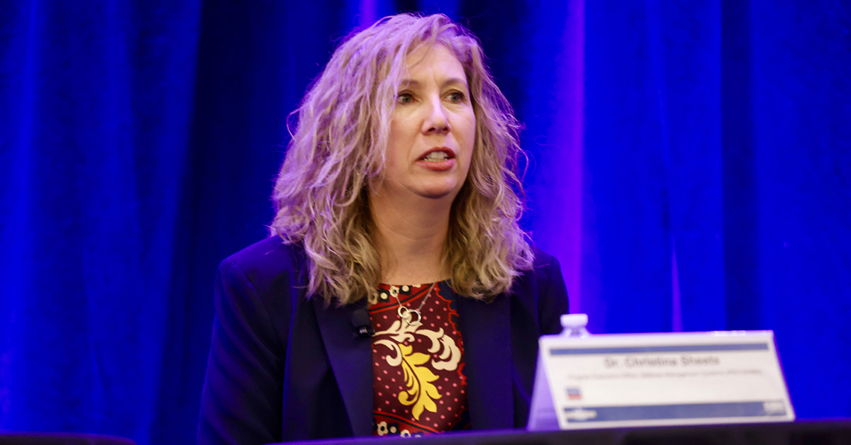 Christina Sheets. The DHMSM program manager spoke on a panel at the 2025 Healthcare Summit in February 2026.