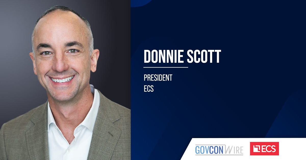 ECS Appoints Donnie Scott as President Donnie Scott. The government and tech leader has joined ECS as president.