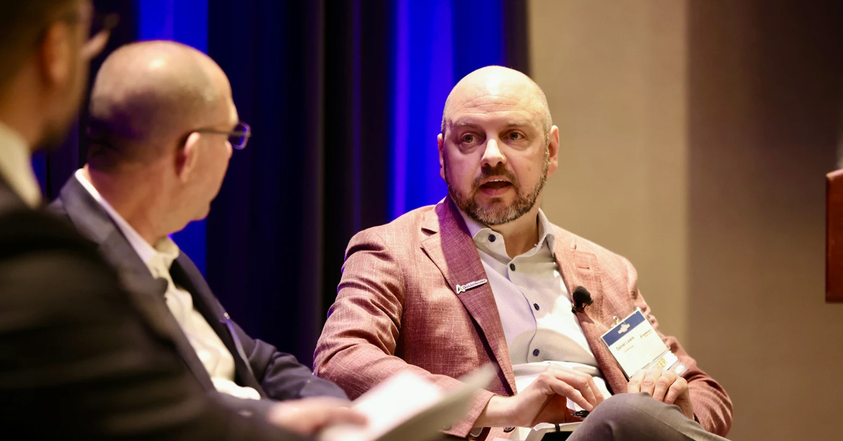 Dan Lewis. The Guidehouse executive spoke on a lunch panel at Potomac Officers Club's 2026 Digital Transformation Summit.