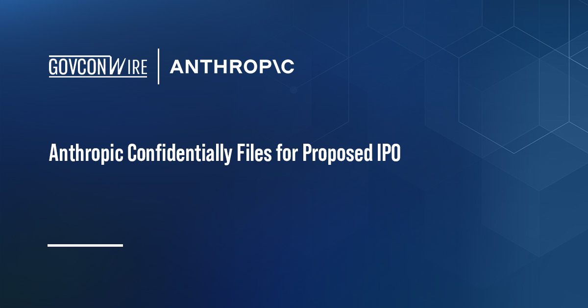 Anthropic Confidentially Files for Proposed IPO Anthropic. The AI company has confidentially filed with SEC for its planned initial public offering.
