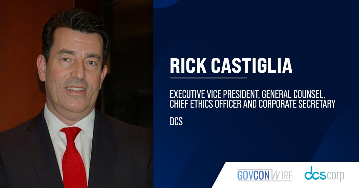 DCS Appoints Rick Castiglia as EVP, General Counsel, Chief Ethics Officer Rick Castiglia. Rick Castiglia has been named EVP, general counsel, chief ethics officer and corporate secretary at DCS.