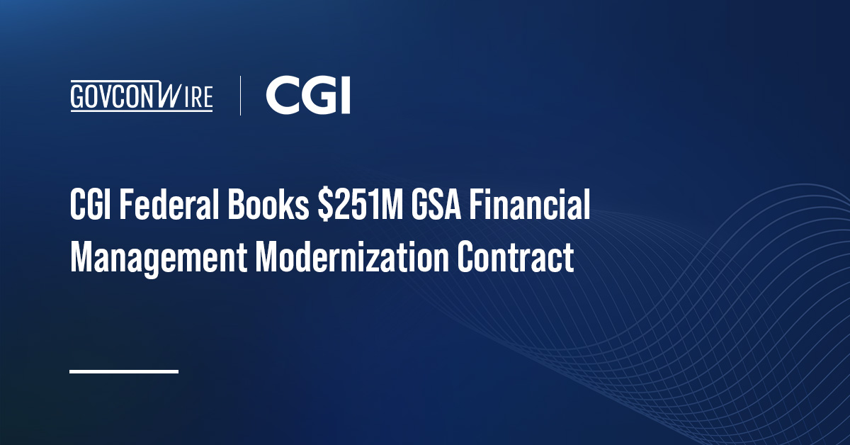 CGI logo. CGI Federal has secured a $251 million GSA contract for Pegasys financial system support.