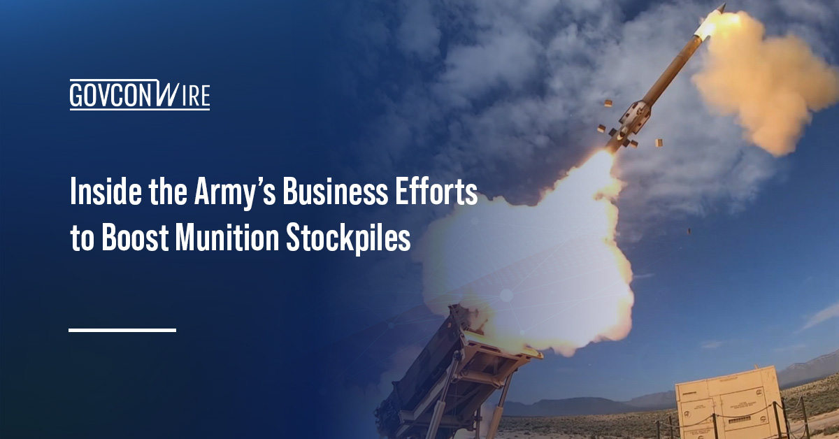 PAC-3. The PAC-3 MSE is one of a variety of munitions for which Army Contracting Command is issuing long-term contracts.