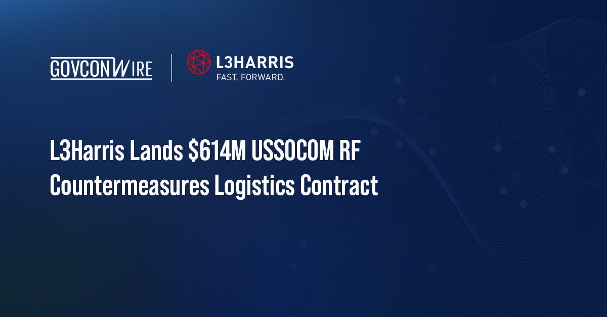 L3Harris logo. USSOCOM awarded L3Harris a contract to provide logistics support for the SIRFC system.