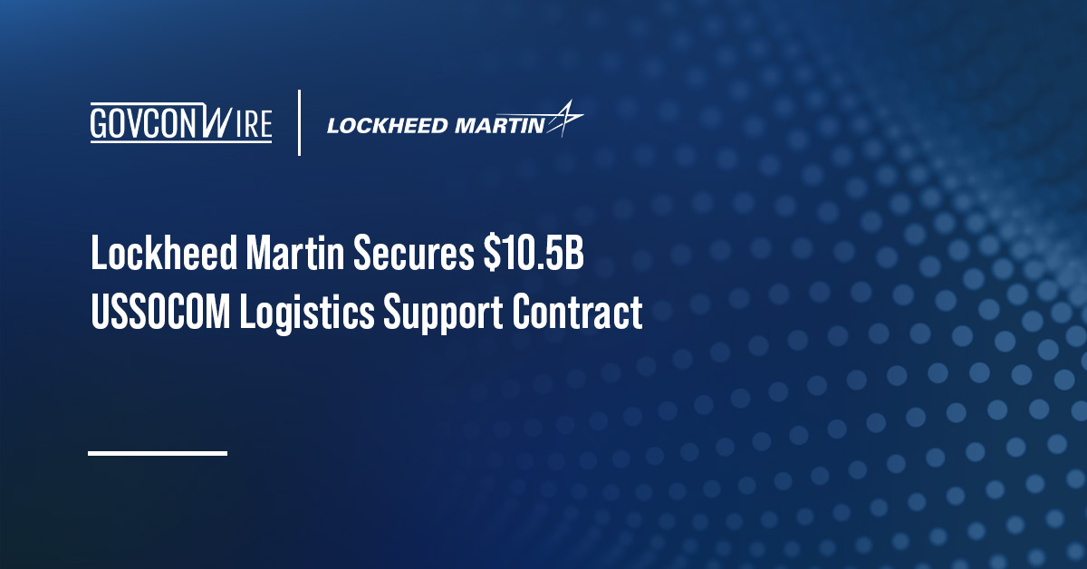 Lockheed Martin logo. The U.S. Special Operations Command has awarded Lockheed Martin the SOF GLSS II contract.