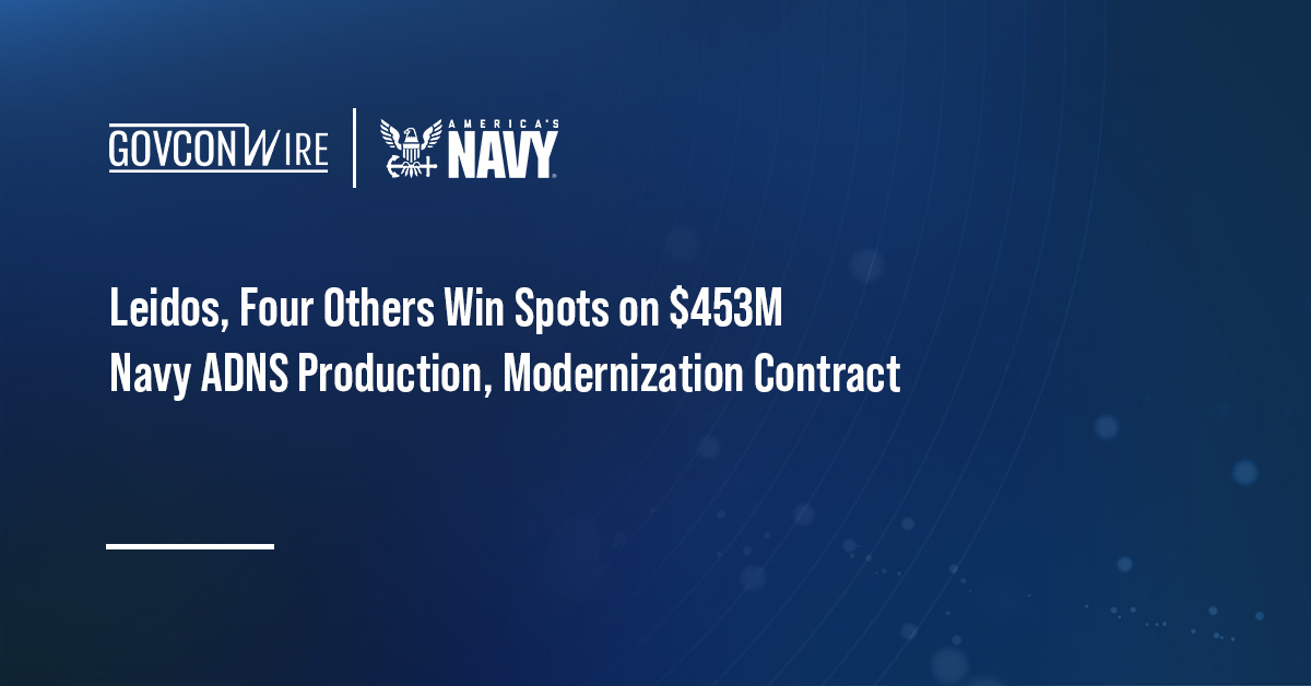US Navy. The Navy awarded five companies spots on a $452.9 million Automated Digital Network System contract.