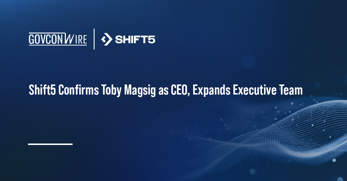 Shift5 Confirms Toby Magsig as CEO, Expands Executive Team Shift5 logo. Shift5 has confirmed Toby Magsig as CEO, promoted three execs and added a legal chief to its leadership team.
