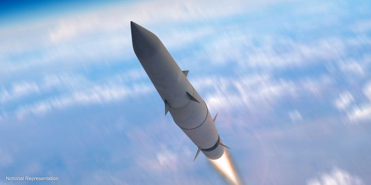 An artist's rendering of Northrop Grumman's Glide Phase Interceptor