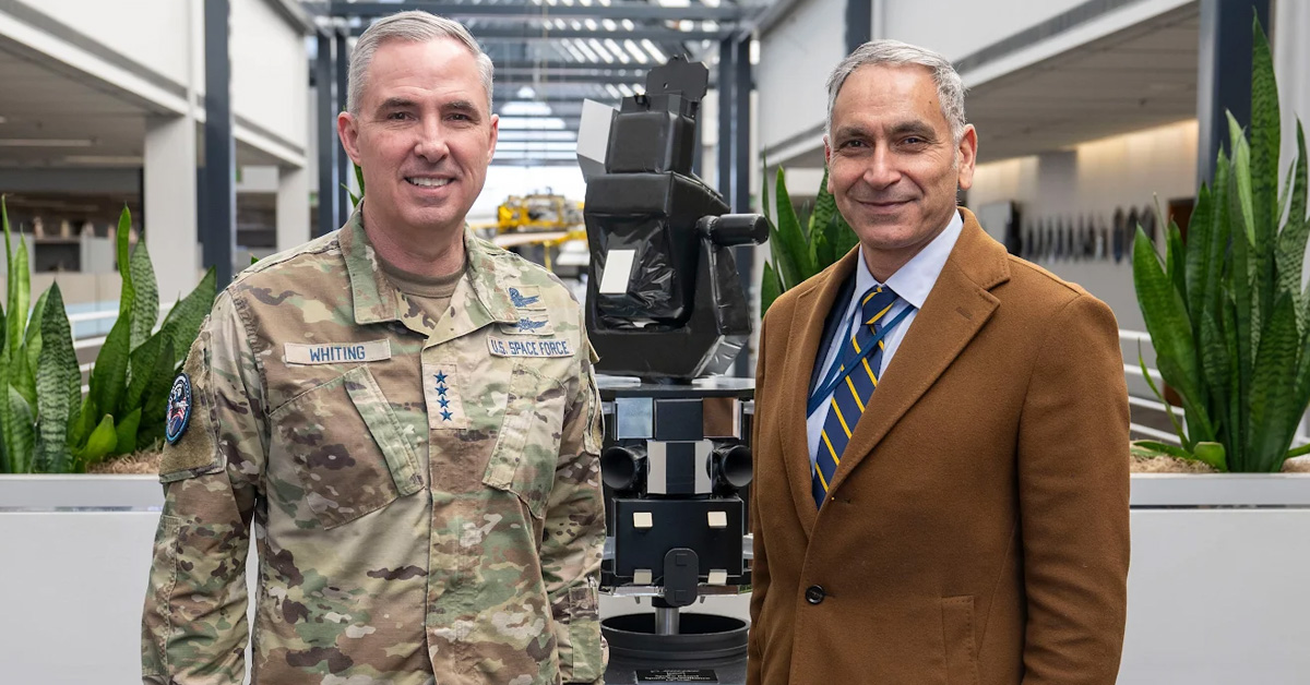 Stephen Whiting and GP Sandhoo. Sandhoo will appear on a panel at the 2026 Air and Space Summit.