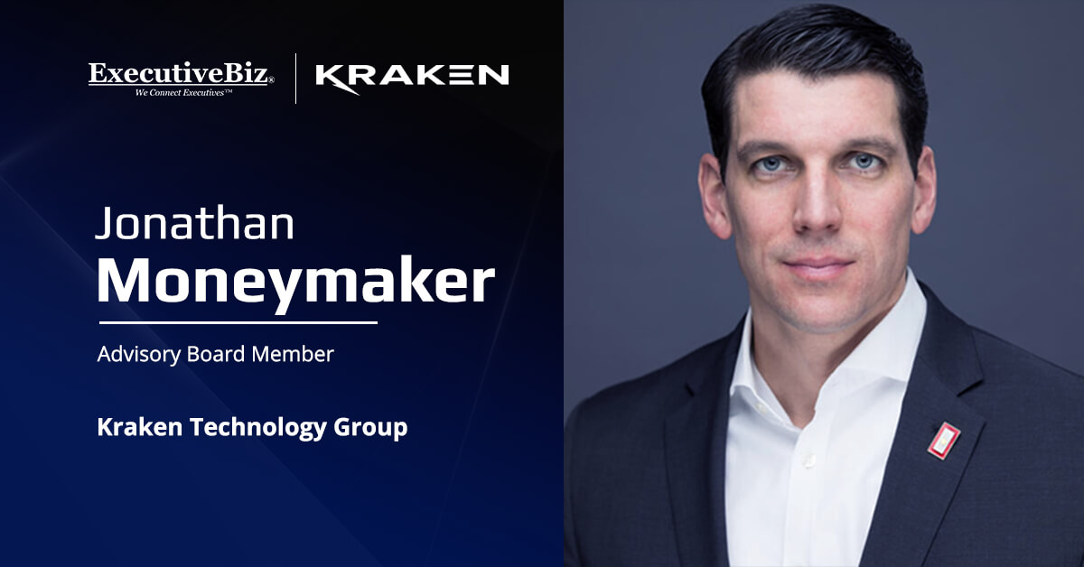 Jonathan Moneymaker. The former BlueHalo CEO, along with Mike Pompeo and Brian Bulatao, joined Kraken’s advisory board.