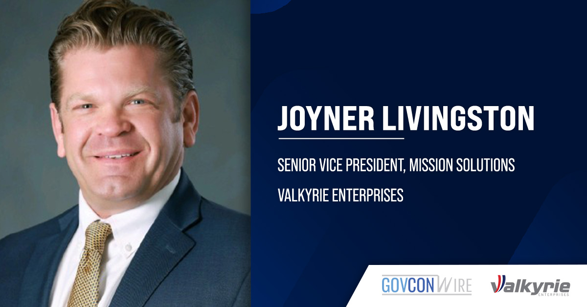 Joyner Livingston, senior vice president of mission solutions at Valkyrie. Livingston joins Valkyrie from Deloitte