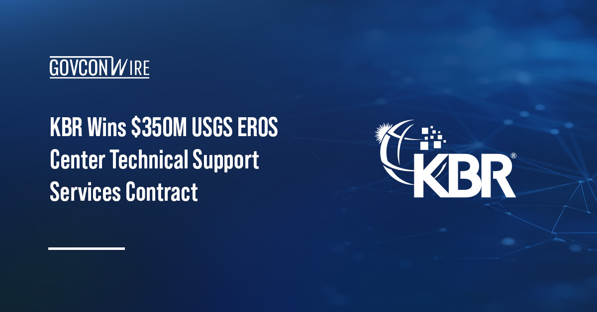 KBR Wins $350M USGS EROS Center Technical Support Services Contract KBR logo. KBR won a U.S. Geological Survey contract to provide technical support services for the USGS EROS Center.