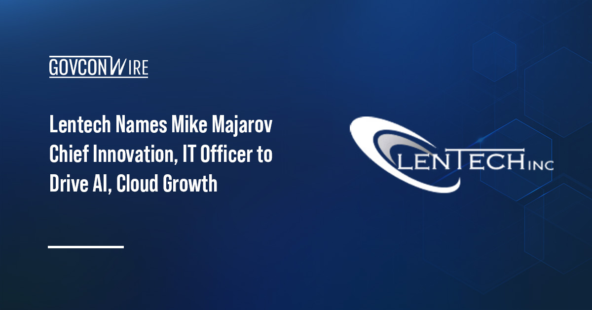 Lentech Appoints Mike Majarov Chief Innovation, IT Officer to Drive AI, Cloud Growth Lentech logo. Lentech has appointed Mike Majarov as chief innovation and information technology officer.