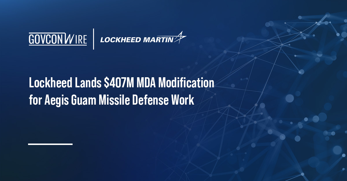 Lockheed logo. Lockheed has secured a contract modification to continue work on the Aegis Guam missile defense system.