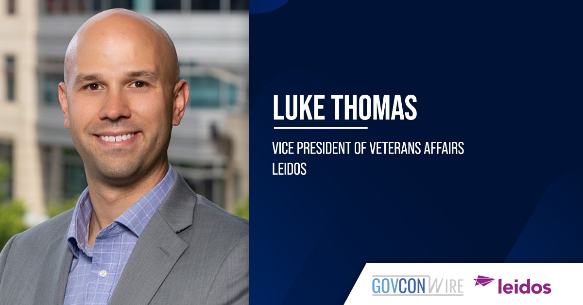 Luke Thomas. Leidos has appointed Luke Thomas as vice president of veterans affairs.
