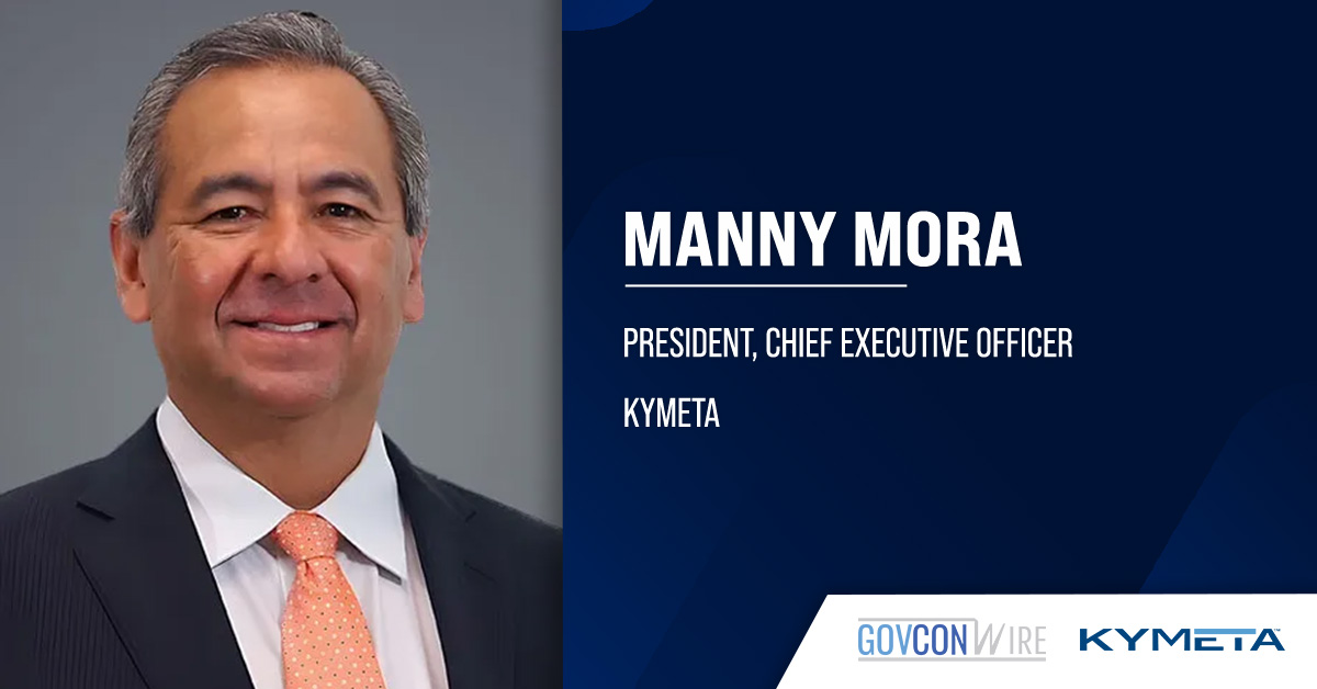Manny Mora, president and CEO at Kymeta. Mora brings to Kymeta over 40 years of experience at GDMS