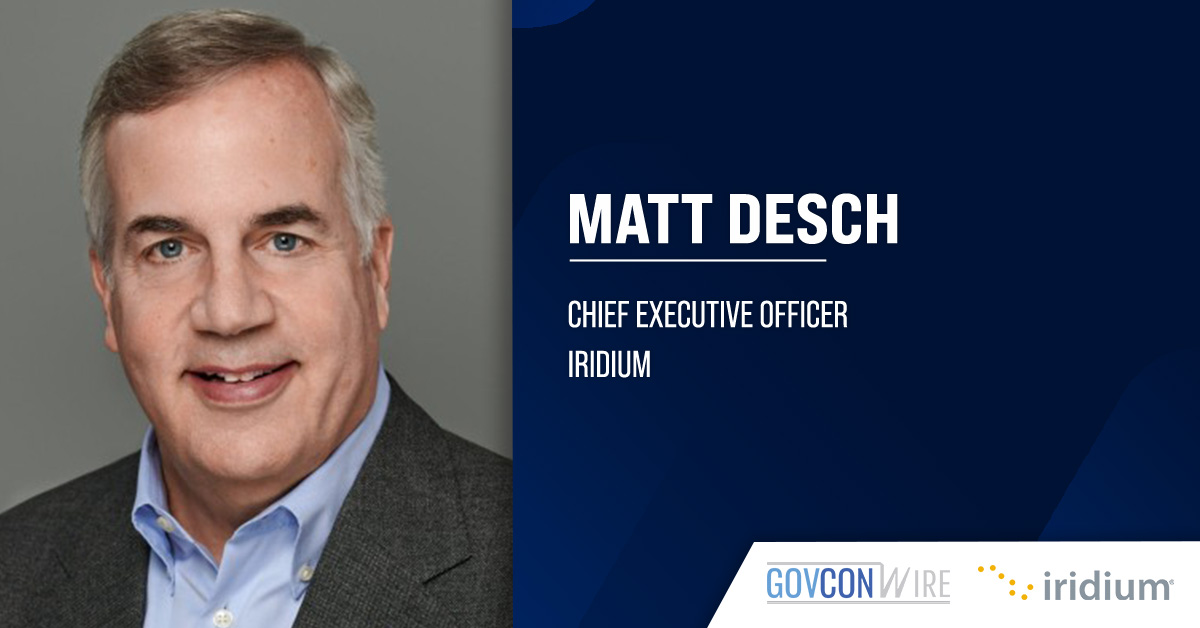 Matt Desch. The Iridium CEO commented on the Aireon acquisition.