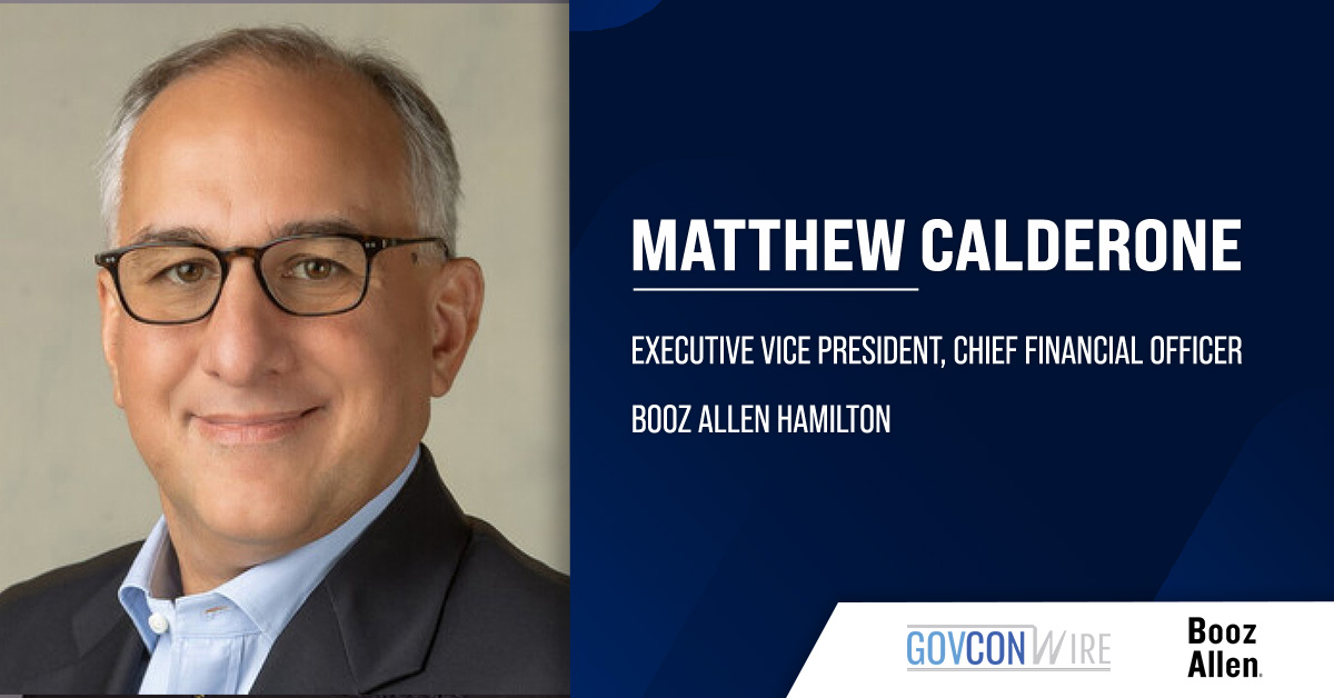 Matthew Calderone Steps Down as Booz Allen's CFO, Joins S&P Global Mobility Matthew Calderone, EVP and CFO at Booz Allen Hamilton. Calderone is leaving Booz Allen to join S&P Global