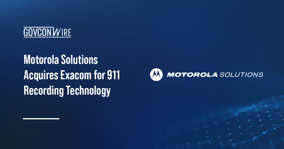 Motorola Solutions Acquires Exacom for 911 Recording Technology Motorola Solutions logo. Motorola Solutions purchased Exacom to expand 911 recording capabilities.