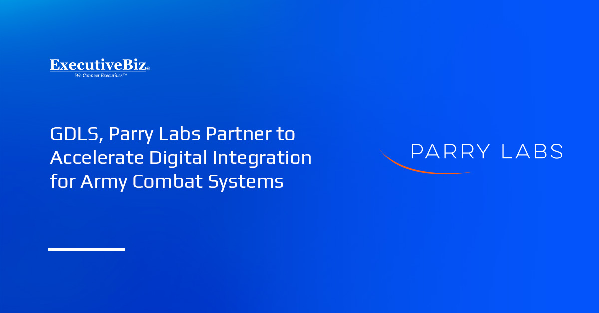 Parry Labs logo. GDLS and Parry Labs partnered to accelerate digital modernization for Army combat systems.