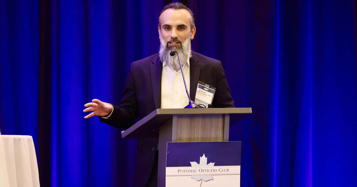 Mohammad Sohail Chaudhry. The Precise Software Solutions VP and CIO moderated a panel on AI in Cyber Defense at the 2026 Cyber Summit.