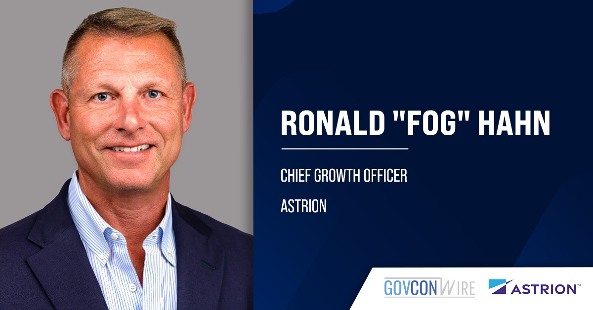 Ronald "Fog" Hahn, chief growth officer at Astrion. Hahn has stepped down from his role as CGO of Astrion
