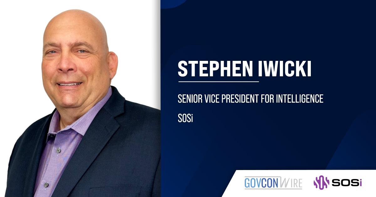 SOSi SVP Stephen Iwicki. USSOUTHCOM awarded SOSi a spot on contract to support the Enhanced Domain Awareness program.