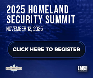 2025 Homeland Security Summit tile ad. The event will feature a keynote from Sec. Kristi Noem.