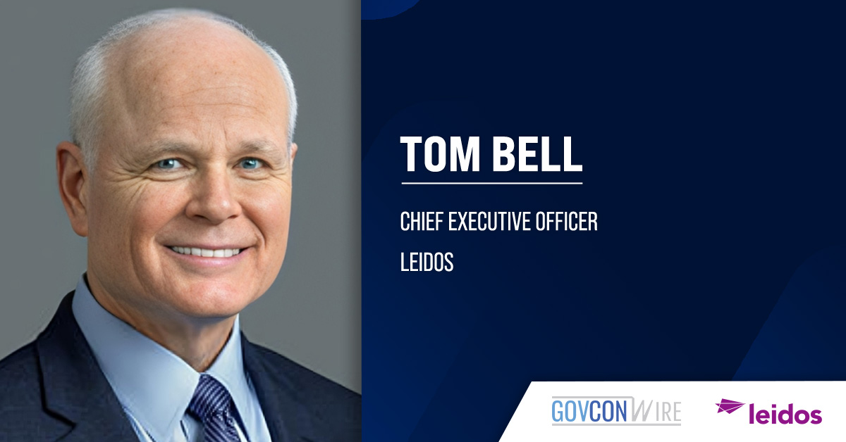 Tom Bell, CEO of Leidos. Bell attributes the company's fiscal 2025 financial performance to the Leidos team's resilience