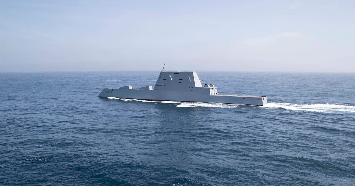 Lockheed Awarded $1.35B Navy Contract Modification for Conventional Prompt Strike Hypersonic Missile 2 U.S. Navy photo of USS Zumwalt