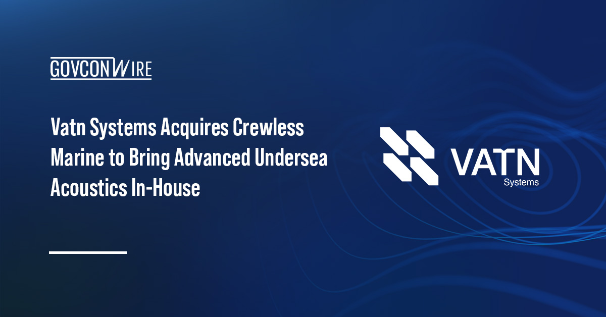 Vatn Systems logo.Vatn has acquired Crewless Marine.