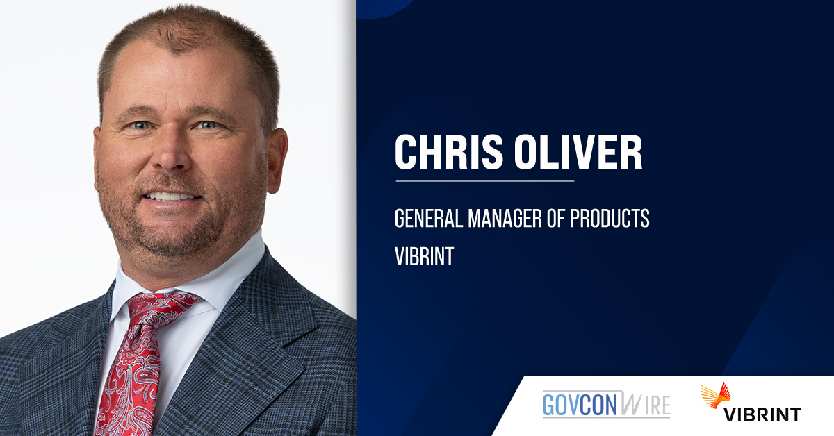 Chris Oliver. The national security tech executive has joined Vibrint as GM of products.