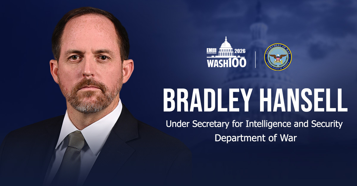 USW(I&S) Bradley Hansell. DOW’s Bradley Hansell wins the 2026 Wash100 Award for advancing intelligence and security strategy.