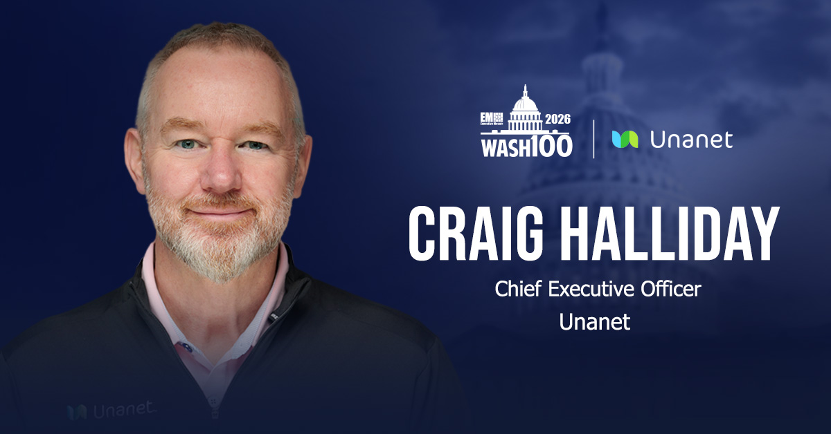 Craig Halliday. The Unanet CEO received the 2026 Wash100 Award for advancing AI and GovCon technology innovation.