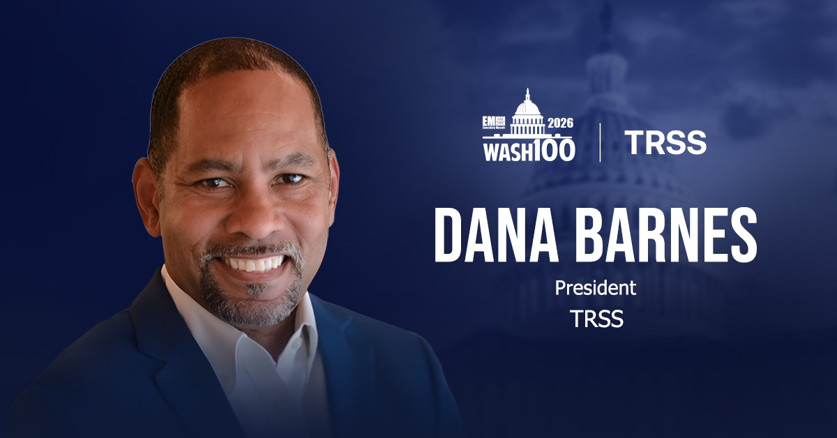 Dana Barnes. The TRSS president won the 2026 Wash100 Award.