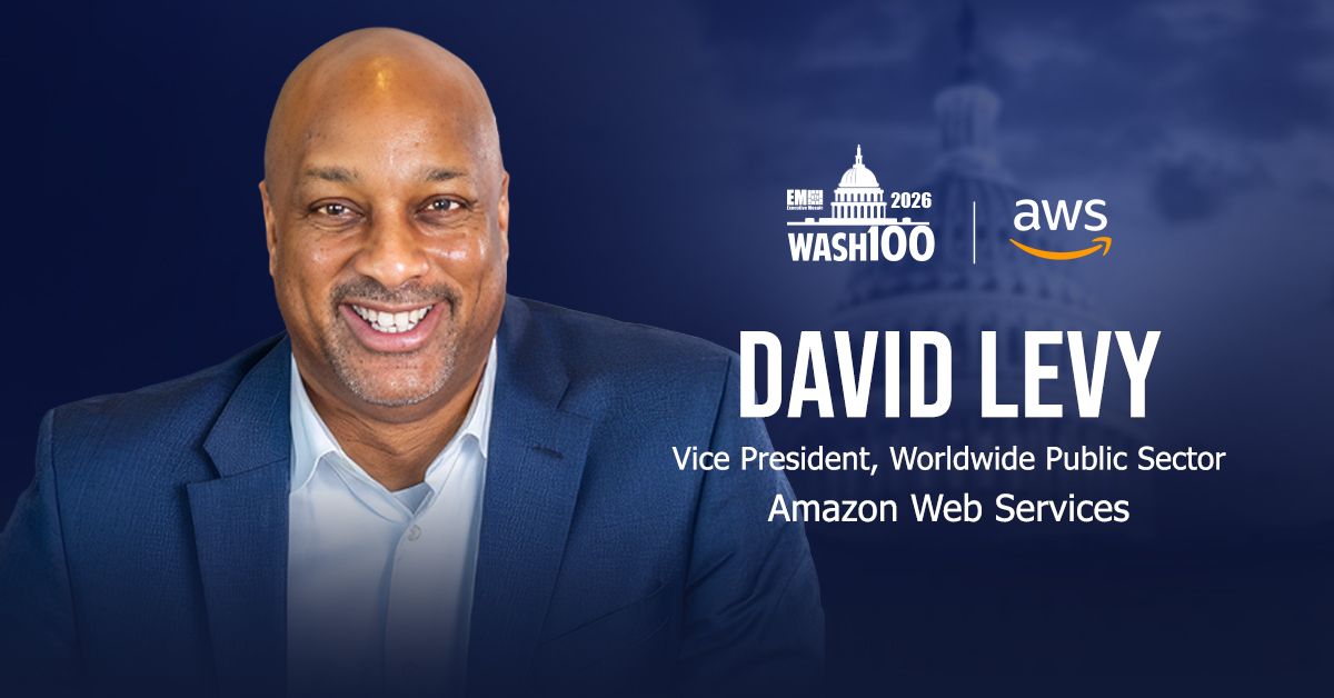 David Levy. The AWS VP of worldwide public sector secured the 2026 Wash100 Award.