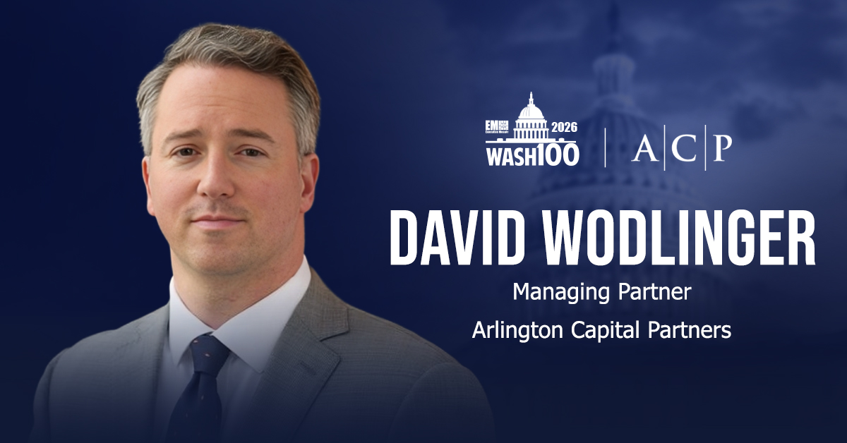 David Wodlinger. The Arlington Capital Partners managing partner received his first Wash100 Award from Executive Mosaic.