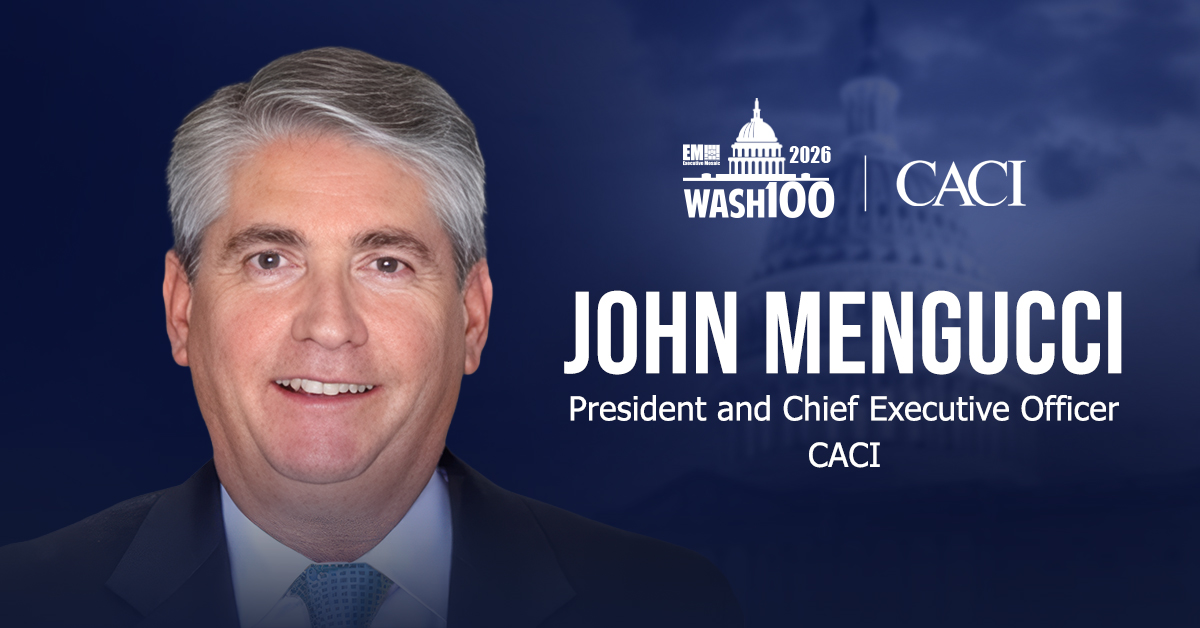 John Mengucci. The CACI CEO received his seventh Wash100 Award for advancing national security technologies.