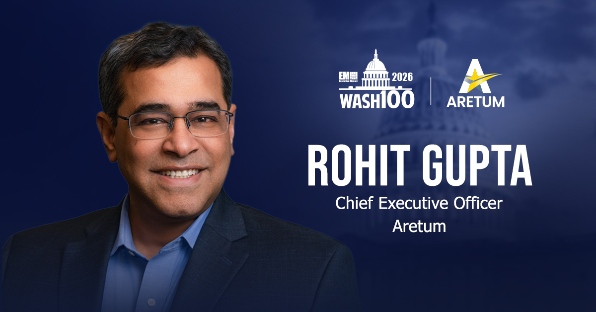 Rohit Gupta. The Aretum CEO has received the 2026 Wash100 Award from Executive Mosaic for driving innovation and digital transformation.