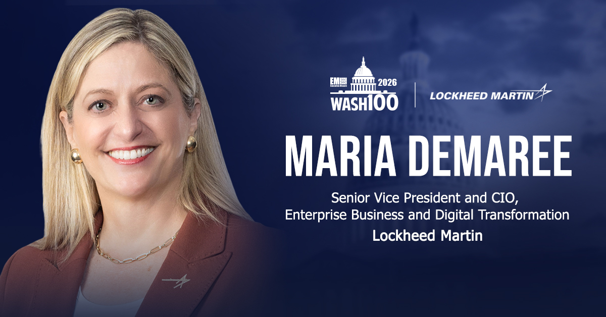 Maria Demaree. The Lockheed SVP and CIO won the 2026 Wash100 Award.